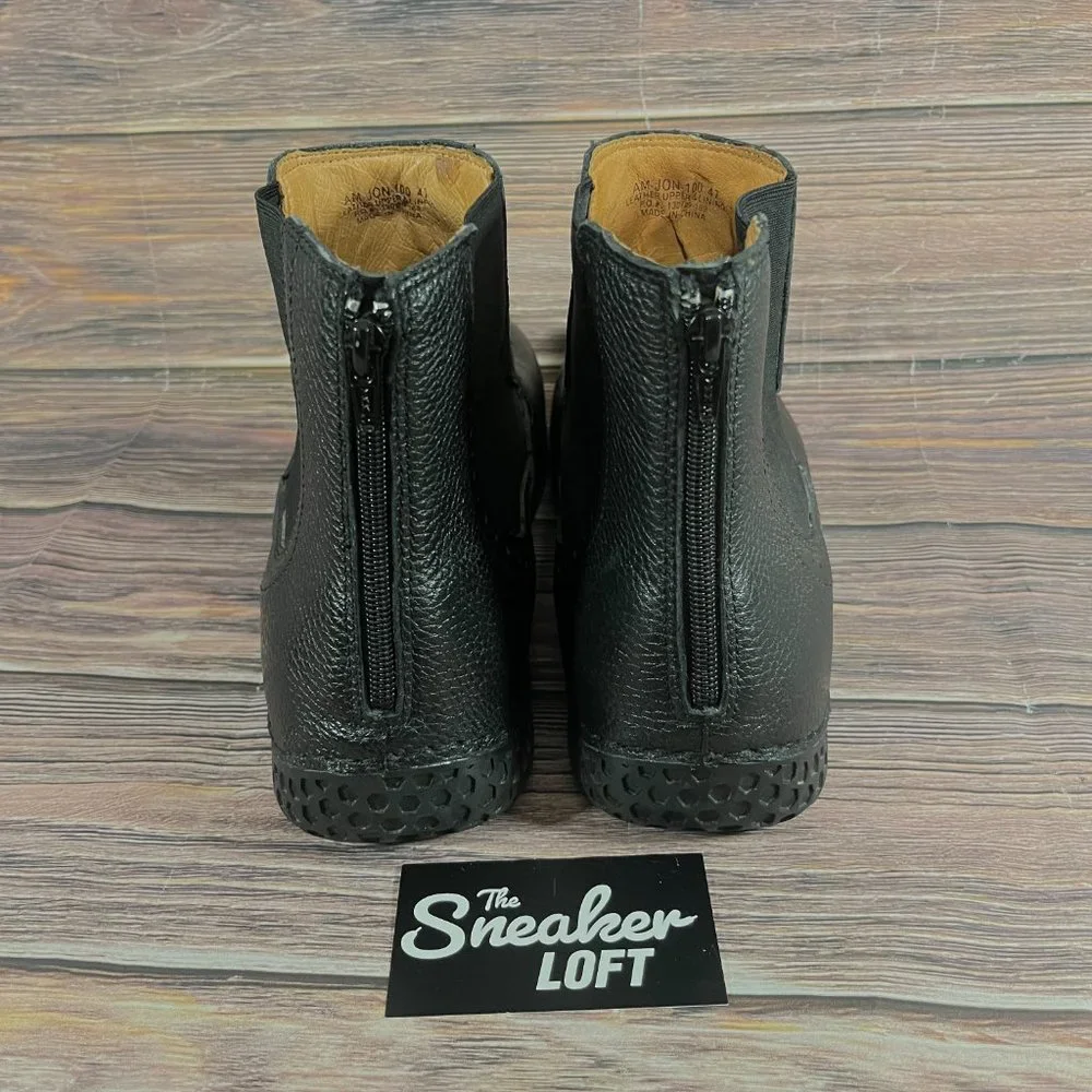 Alegria Men's Jony Black Leather Slip On Chukka Boots‎